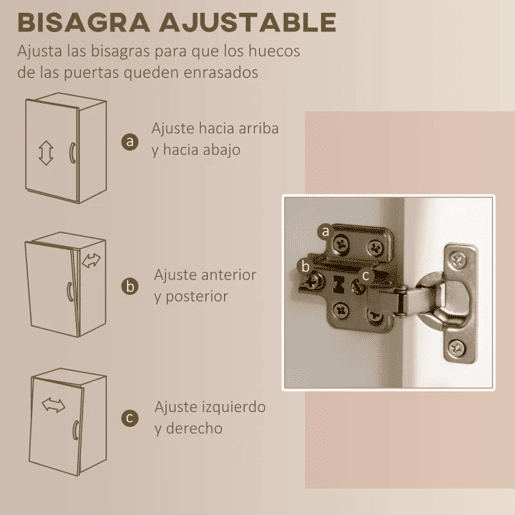 HOMCOM Armário de Cozinha Alto, Móvel Auxiliar de Cozinha, com 5 Portas, Prateleira Ajustável, Gaveta, Bancada Aberta para Micro-ondas, Orifício para Cabo, 100x40x180 cm, para Sala de Jantar, Sala, Branco