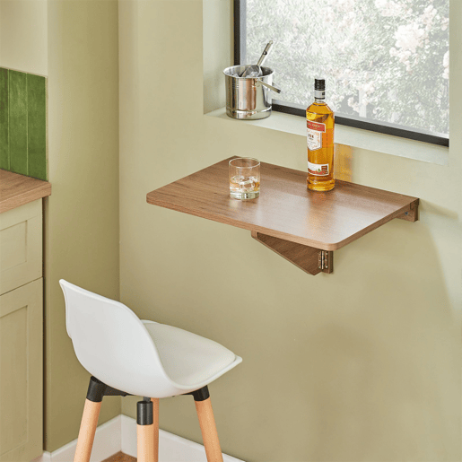 Mesa de parede dobrável 60 X 40 Cm Madeira SoBuy FWT03-PF