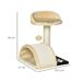 Árbol para Gato Aglomerado de Madera, Sisal y Felpa PawHut Árbol para Gato Aglomerado de Madera, Sisal y Felpa PawHut Beige