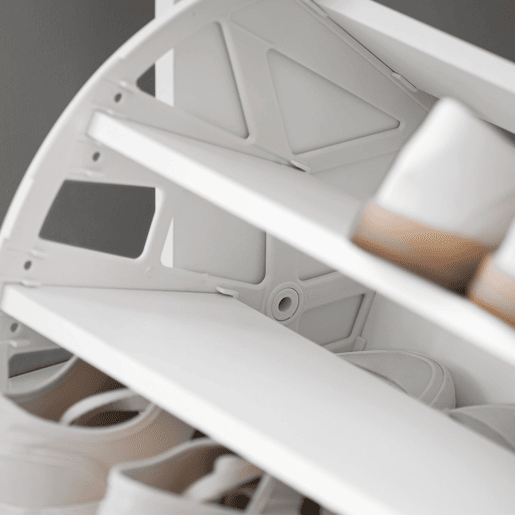 Banco para sapatos com 1 aba SoBuy FSR16-HG branco 60x30x46cm