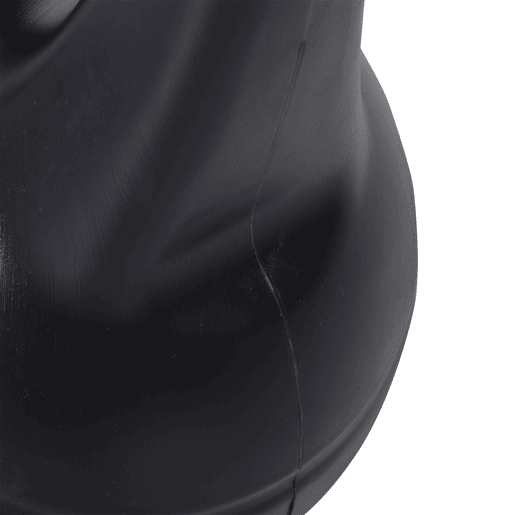 HOMCOM Peso Russo de 8 kg Kettlebell Preenchido de Areia com Punho Largo e Antiderrapante para Exercícios e Treinos em Casa e Ginásio 22x17x24 cm Preto