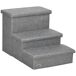 Escalera para Mascota MDF, Lino Sintético PawHut Escalera para Mascota MDF, Lino Sintético PawHut Gris