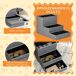 Escalera para Mascota MDF, Lino Sintético PawHut Escalera para Mascota MDF, Lino Sintético PawHut Gris