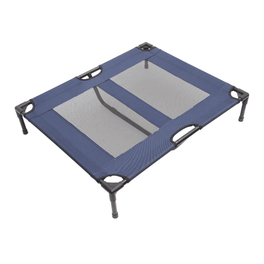 PawHut Cama para Animais de Estimação Cama Elevada para Cães Gatos Portátil Tecido Transpirável Resistente a Água 91,5x76,2x18cm Azul