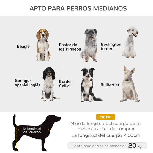 PawHut Cama para Animais de Estimação Cama Elevada para Cães Gatos Portátil Tecido Transpirável para Exterior Interior 76x61x18cm Marrom