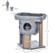 Árbol para Gatos Aglomerado de Madera, Felpa, Yute PawHut Árbol para Gatos Aglomerado de Madera, Felpa, Yute PawHut Gris