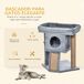Árbol para Gatos Aglomerado de Madera, Felpa, Yute PawHut Árbol para Gatos Aglomerado de Madera, Felpa, Yute PawHut Gris