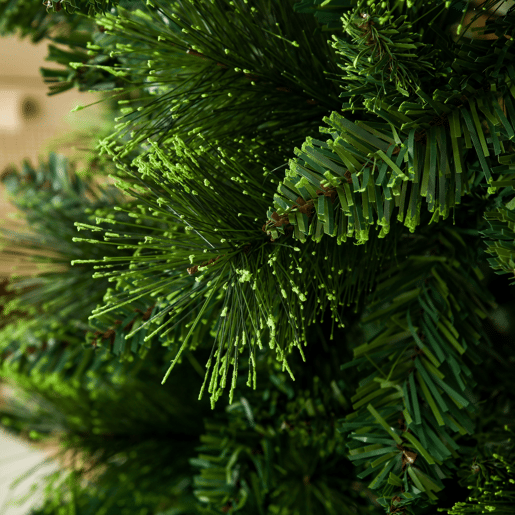HOMCOM Árvore de Natal Artificial 180 cm Árvore de Natal com 648 Ramos de Agulha de Pinheiro Fácil de Montar e Base Desmontável de Aço Ø70x180 cm Verde