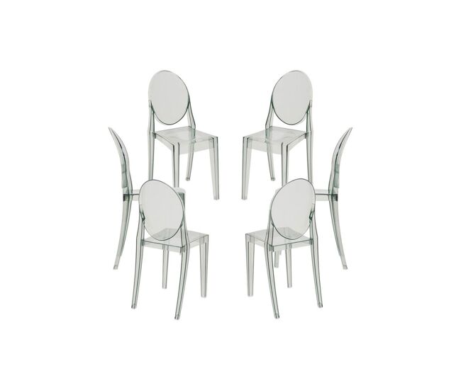 Pack 6 sillas diam - transparente