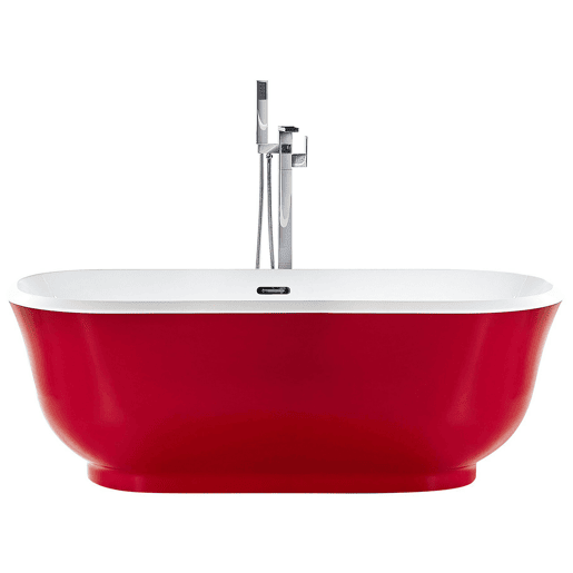 Banheira autónoma TESORO 1700 x 770 mm Vermelho