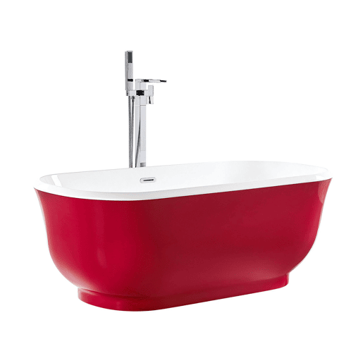 Banheira autónoma TESORO 1700 x 770 mm Vermelho