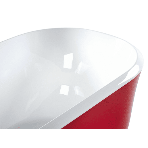 Banheira autónoma TESORO 1700 x 770 mm Vermelho