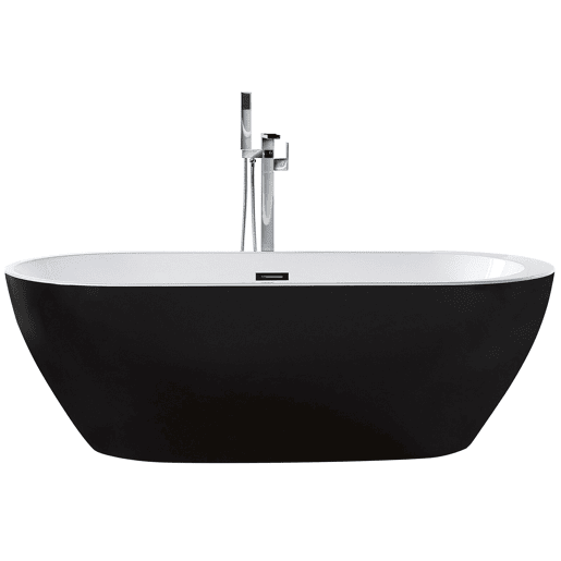 Banheira autónoma NEVIS 1700 x 800 mm Preto