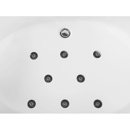 Banheira de hidromassagem de canto com LED MANGLE 2010 x 1500 mm Branco