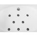 Beliani Bañera esquinera MANGLE 150x201 Beliani Bañera esquinera MANGLE 150x201 Blanco