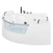 Beliani Bañera esquinera MANGLE 136x187 Beliani Bañera esquinera MANGLE 136x187 Blanco