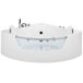 Beliani Bañera esquinera MANGLE 136x187 Beliani Bañera esquinera MANGLE 136x187 Blanco
