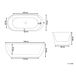 Beliani Bañera independiente NEVIS 75x160 Beliani Bañera independiente NEVIS 75x160 Blanco