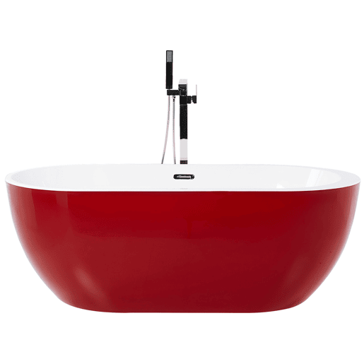 Banheira autónoma NEVIS 1600 x 750 mm Vermelho