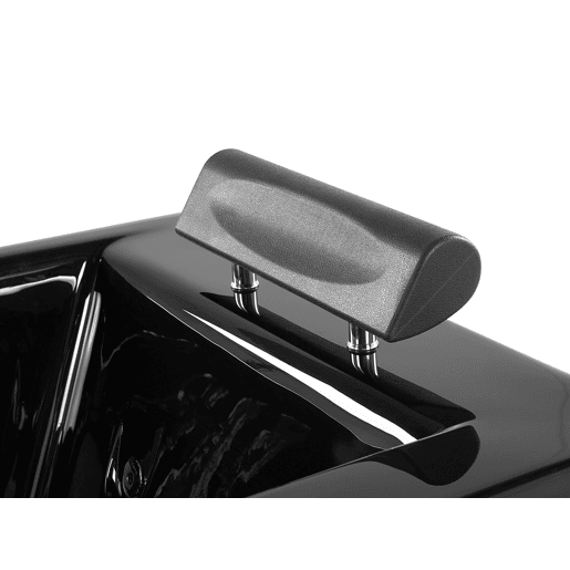 Banheira de hidromassagem de canto com LED MONTEGO Preto