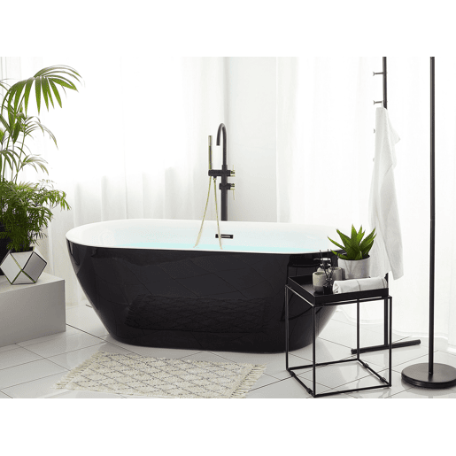 Banheira autónoma CARRERA 1500 x 750 mm Preto