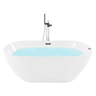 Banheira de hidromassagem independente com LED NEVIS 1700 x 800 mm Branco