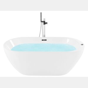Banheira de hidromassagem independente com LED NEVIS 1700 x 800 mm Branco