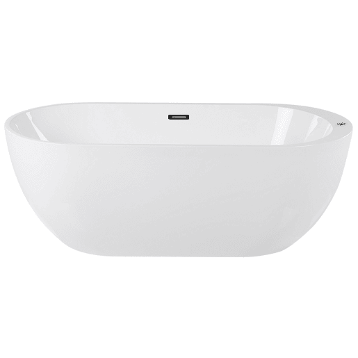 Banheira de hidromassagem independente com LED NEVIS 1700 x 800 mm Branco