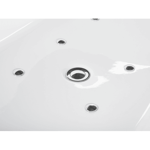 Banheira de hidromassagem independente com LED NEVIS 1700 x 800 mm Branco