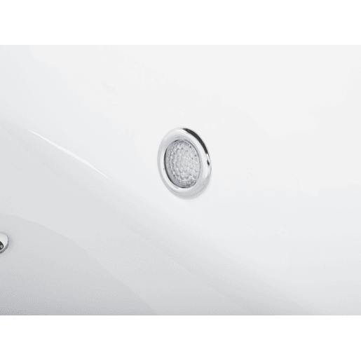 Banheira de hidromassagem independente com LED NEVIS 1700 x 800 mm Branco