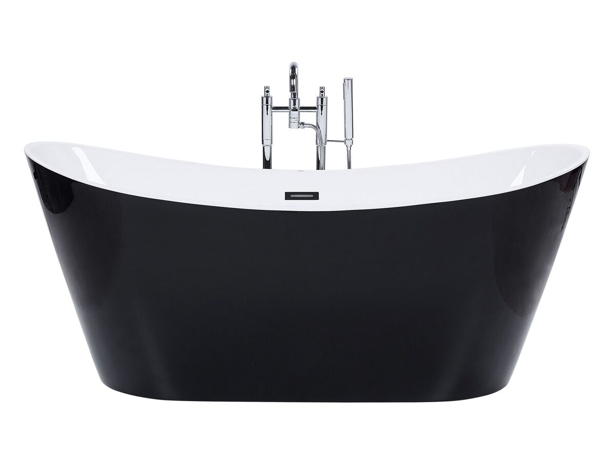 Beliani Bañera independiente ANTIGUA 75x150 Negro