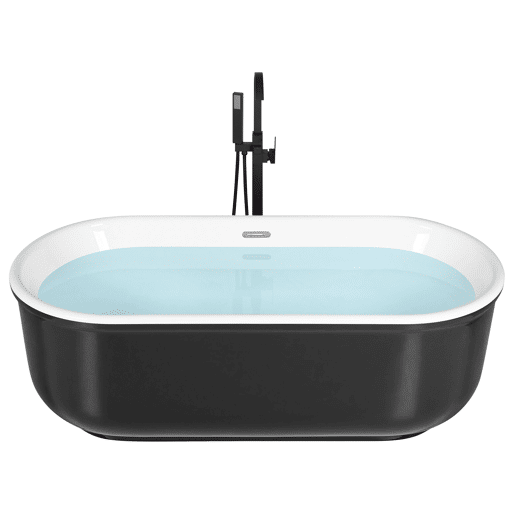 Banheira autónoma PINEL 1700 x 800 mm Preto