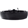 Banheira de hidromassagem de canto com LED SENADO 2050 x 1500 mm Preto