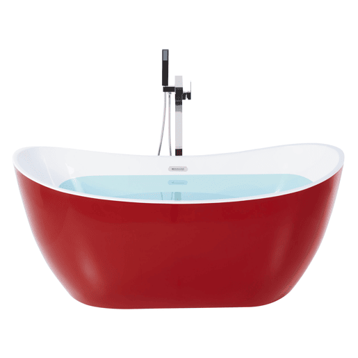Banheira autónoma ANTIGUA 1500 x 750 mm Vermelho