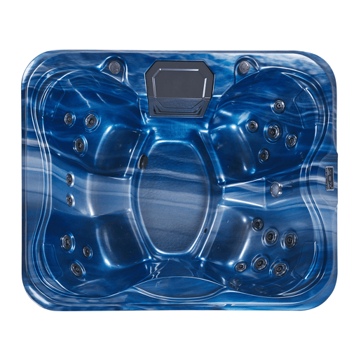 Banheira de hidromassagem com LED para exterior ARCELIA Azul
