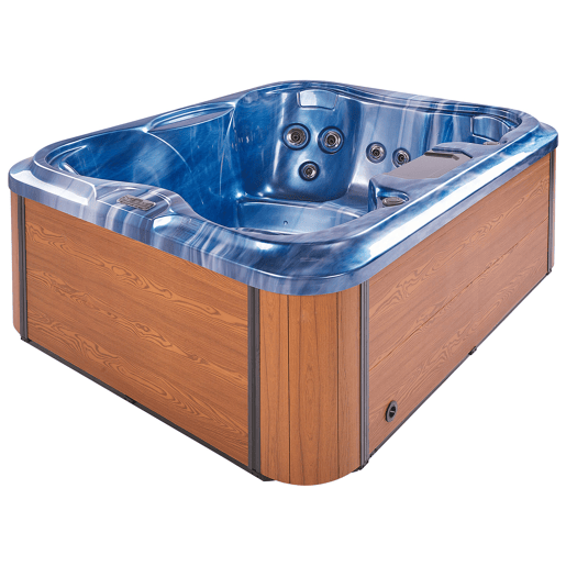 Banheira de hidromassagem com LED para exterior ARCELIA Azul
