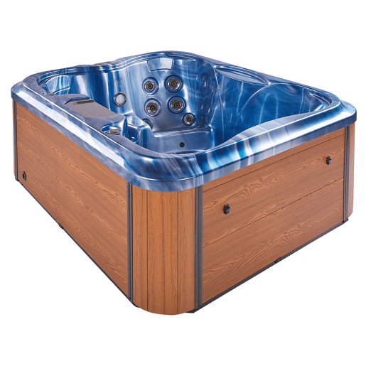 Banheira de hidromassagem com LED para exterior ARCELIA Azul