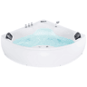Banheira de hidromassagem de canto com LED SENADO 2050 x 1500 mm Branco