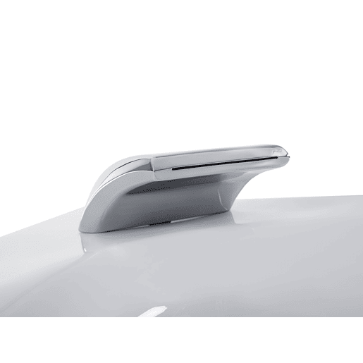 Banheira de hidromassagem de canto com LED SENADO 2050 x 1500 mm Branco