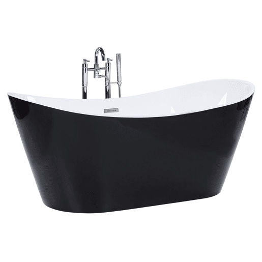 Banheira autónoma ANTIGUA 1600 x 760 mm Preto