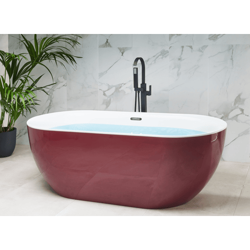 Banheira autónoma CARRERA 1700 x 800 mm Bordeaux