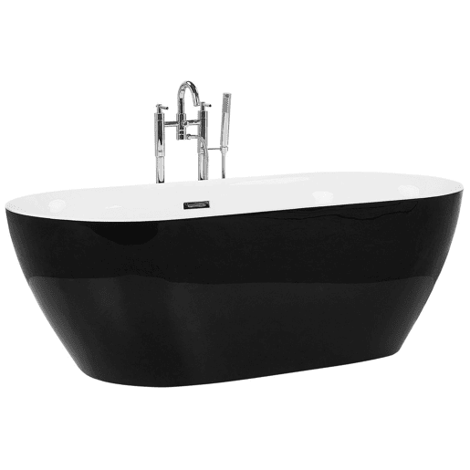 Banheira autónoma CARRERA 1700 x 800 mm Preto