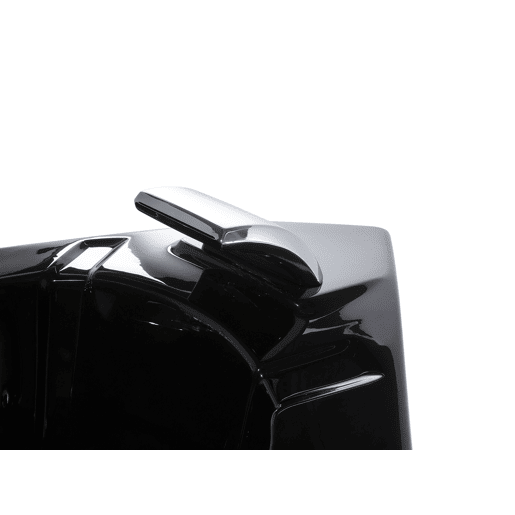 Banheira de hidromassagem de canto com LED MARTINICA 2140 x 1550 mm Preto