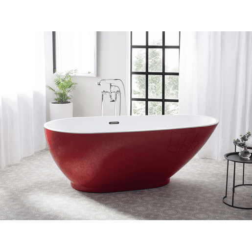 Banheira autónoma GUIANA 1730 x 820 mm Vermelho