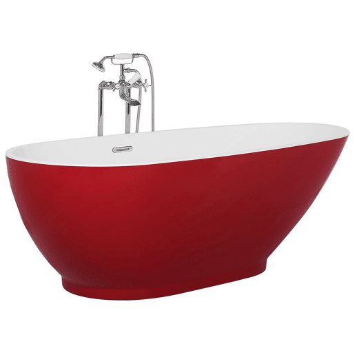 Banheira autónoma GUIANA 1730 x 820 mm Vermelho