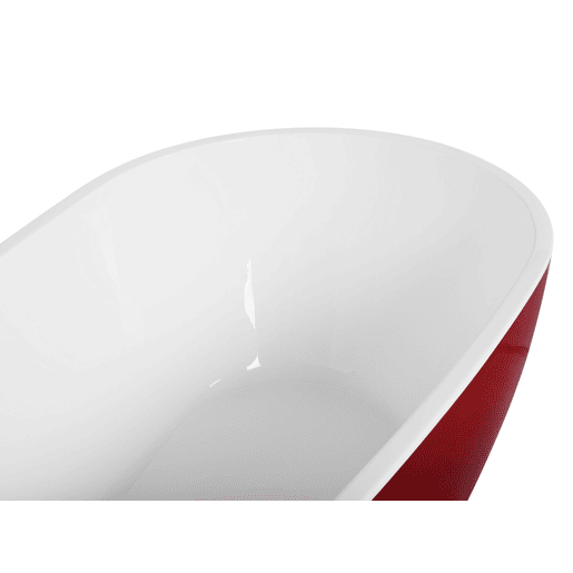 Banheira autónoma GUIANA 1730 x 820 mm Vermelho