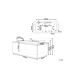 Beliani Bañera de interior MONTEGO 83x172 Beliani Bañera de interior MONTEGO 83x172 Blanco