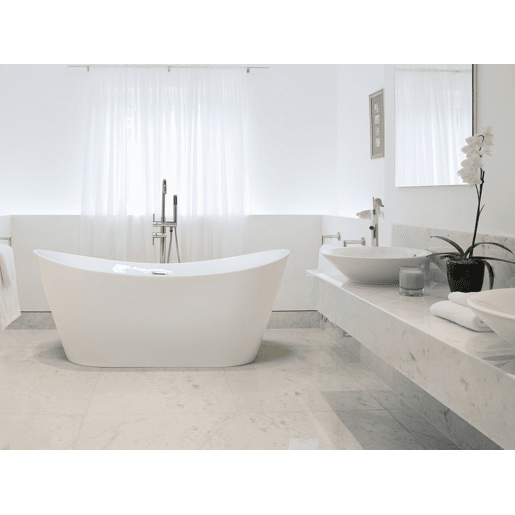 Banheira autónoma ANTIGUA 1500 x 750 mm Branco
