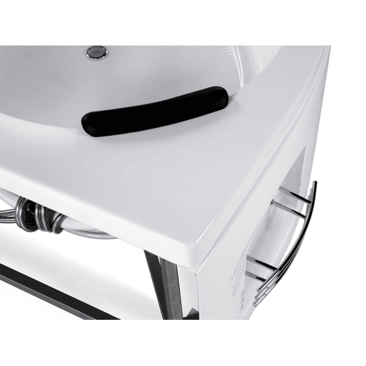 Banheira de hidromassagem de canto com LED MARTINICA 1980 x 1440 mm Branco