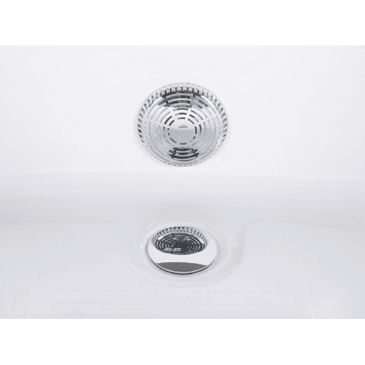 Banheira de hidromassagem de canto com LED MARTINICA 1980 x 1440 mm Branco